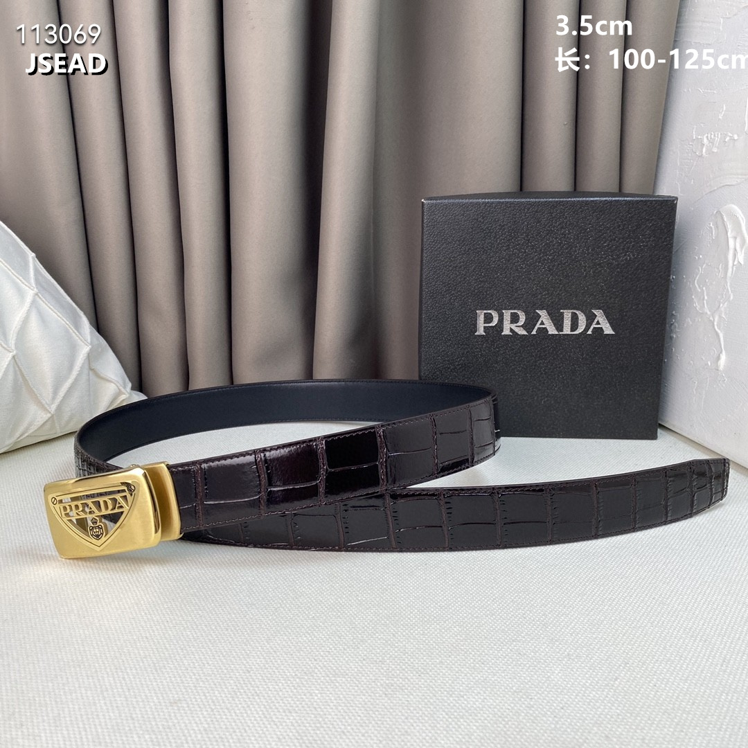 Prada belt 35mmX100-125cm 8L02
